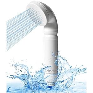 IONAC douchekop met filter, waterontharder (reservefilter), gemaakt in Japan, wit