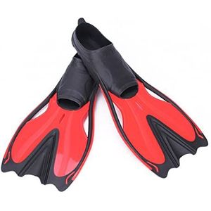 zwemvinnen, Zwemvinnen Volwassenen Snorkelvoetvinnen KINDEREN Duikvinnen Beginners Zwemuitrusting Draagbare Volwassenen Vinnen(Rosso,Select Size Name)