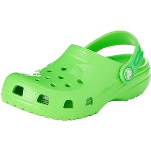 Crocs Classic Clog K uniseks-kind Klomp, Neon Highlighter (Green Slime), 33/34 EU