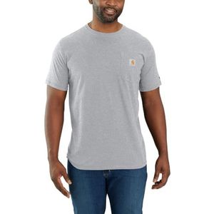 Carhartt Force Flex Pocket T-shirt Met Korte Mouwen En Relaxte Pasvorm Grijs L Man