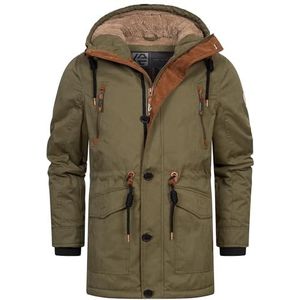 INDICODE JEANS Winterjas 'Gillespie'  olijfgroen