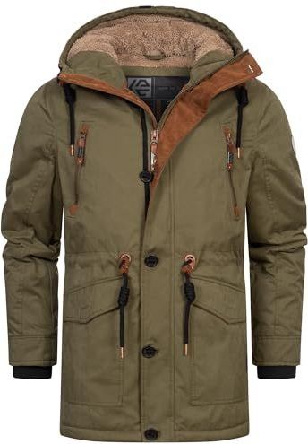 INDICODE JEANS Winterjas 'Gillespie'  olijfgroen