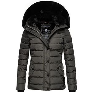 Navahoo - Milianaa - Gewatteerde Winterjas - Antraciet - Dames