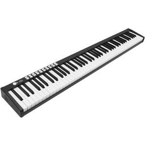 elektronisch toetsenbor Draagbare Opvouwbare Elektronische Piano Elektronische Piano Met 88 Toetsen, Handgerolde Elektronische Piano (Color : Bk)