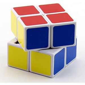 ETbotu Magische kubus 2 x 2 dobbelstenen met variabele snelheid verstelbaar glad Wit