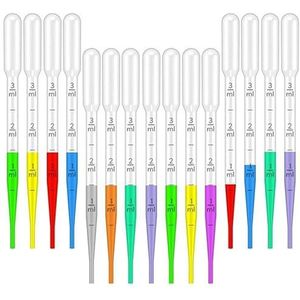 Pipetten, 20 stuks wegwerp transfer pasteurpipetten 1 ml 3 ml 5 ml 10 ml pipetten met schaalverdeling laboratoriumbenodigdheden pipetten, Veilige opslag(5ml)