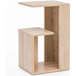 WOHNLING bijzettafel WL5.697 35x29,5x60 cm Hout Sonoma Design bijzettafelbank | Salontafel klein modern | Klein koffietafeltje vierkant Banktafel hoog | Smalle tafel woonkamer