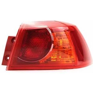 Achterlichten Aanhanger Voor Mitsubishi Voor Lancer Sedan 2010-2015 Achterlicht Richtingaanwijzer Waarschuwing Remlicht Achterlicht Behuizing Zonr Blubs Achterlichten achter (Kleur : Red Outside Righ