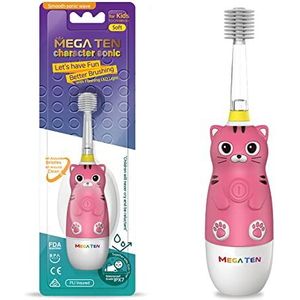 MEGA TEN Elektrische tandenborstel voor kinderen (katjes)