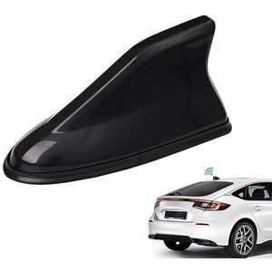 WeFoonLo Haaivinantenneafdekking voor auto's, antenneafdekking, vervanging van radiosignaal, met plakband voor auto, SUV, vrachtwagens, decoratieve antennebasis en versterking van het signaal (zwart)