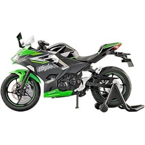 For 1/12 Ninja 400 Motorfiets Model Simulatie Legering Kinderspeelgoed Auto Jongen Ninja Motorfiets Collectie Ornamenten(Black)