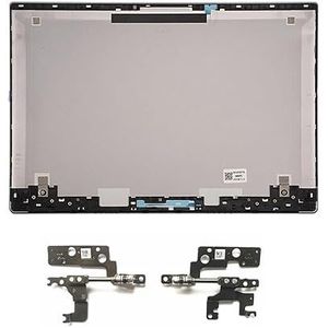 WANGHUIH Voorrand cover LCD achterkant bovendeksel scharnieren compatibel met Lenovo IdeaPad S340-14 S340-14IWL S340-14API 2019 Laptop (zilver A+H)