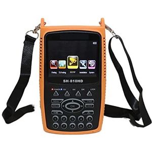 Satellietzoeker, Digitale satellietzoeker Combo Satellietzoeker DVB S2 T2 C Satellietsignaalzoeker SATHERO SH-810HD Cameratester CCTV AHD Multifunctionele Digitale Satellietmeter (Color : S2 T2 C CCT