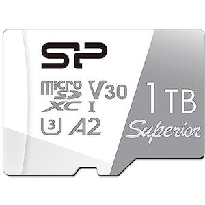 Silicon Power 1TB Superior Micro SDXC UHS-I (U3), V30 4K A2, High Speed MicroSD-kaart, Compatibel met Nintendo-Switch