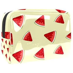 Watermeloen Slices Print Make-up Bag Rits Pouch Reizen Cosmetische Organizer voor Vrouwen en Meisjes