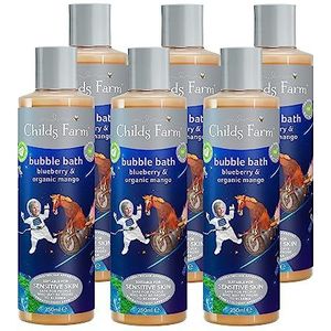 Childs Farm Bubble Bath, blauwe bessen en organisch mango, 250 ml, verpakking van 6 stuks