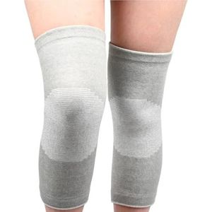 Katoenen polyester sportkniebeschermers Nude Stripe compressiebrace Elastische fitnessapparatuur Heren Dames(XL)