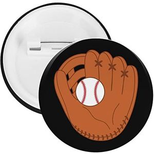 Baseball Art Ronde Knop Broche Pin Leuke Blik Badge Gift Kleding Accessoires Voor Mannen Vrouwen