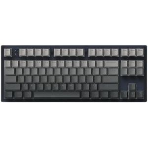 QPSJXN TKL Mechanisch toetsenbord 87 Hot Swap RGB Backlight Wired toetsenbord PBT -toetsenbordcaps, compatibel met pc-tablet en desktop (Obsidian Ink Shadow)