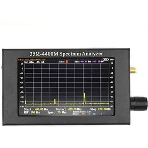 Vectornetwerkanalysator 35M-4400Mhz Spectrum Analyzer 4.3Inch LCD-scherm Professionele Handheld Spectrum Analyzer Meting Interphone Signaal Duurzaam