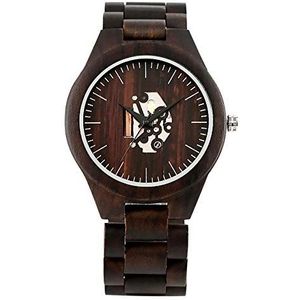 OIFMKC Houten horloge Creative Wood Men Watches Arts Hollow Quartz Full Wooden Mens Watch Minimalist Design Man Clock reloj masculino-style1