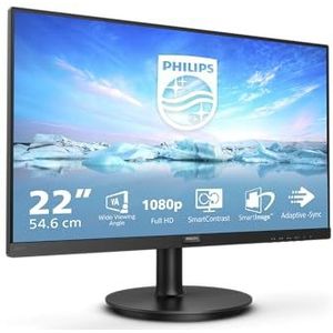 Philips V Line 221V8/94 computer monitor 54,6 cm (21.5") 1920 x 1080 Pixels Full HD LCD Zwart