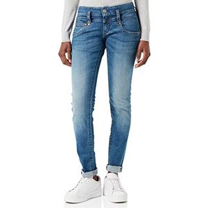 Herrlicher - Skinny Jeans - Blauw - Powerstretch Denim