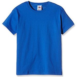 Fruit of the Loom Origineel T-shirt voor kinderen, Blauw (Königsblau), 7-8 jaar