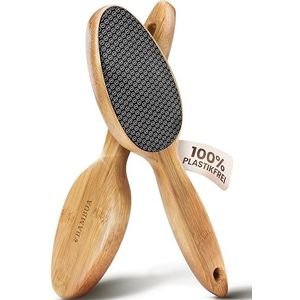 BAMBUA Eeltverwijderaar - [100% Anti-Eelt Effect] Eelt Verwijderen Voet - Voor voetverzorging voor mooie voeten - Effectief Nano Glas - Professionele Voetrasp - Premium Voetvijl (Zwart)