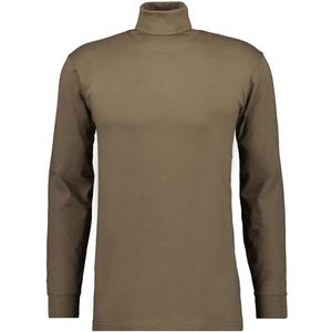 RAGMAN Heren basic coltrui lange mouwen XXL, mokka-835