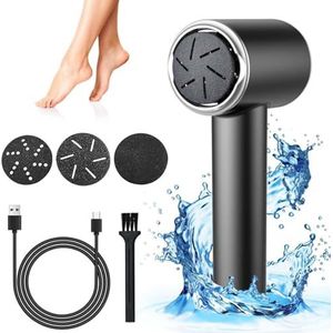 Elektrische eeltverwijderaar, draagbare eeltverwijderaar, oplaadbaar, IPX6 waterdicht, eeltverwijderaar met led-display, voor professionele voetverzorging, pedicure