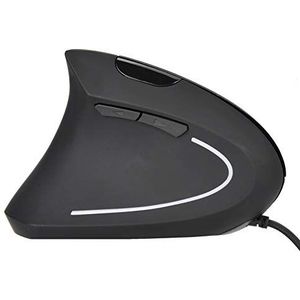 Diyeeni Verticale muis, 6 knoppen bedrade muis voor linkshandigen, instelbare DPI 800/1200/1600, ergonomische bedrade muis voor Windows, Mac OS