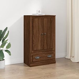 DIGBYS Highboard Bruin Eiken 60x35,5x103,5 cm Engineered Wood