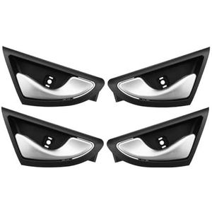 Auto Binnen Interieur Deurgrepen 4-delige Auto-interieurdeurgrepen Open Voor JAC J3 J3S Voor Turijn 2009-2015 6105230U8010 6105240U8010 Mat Zilver