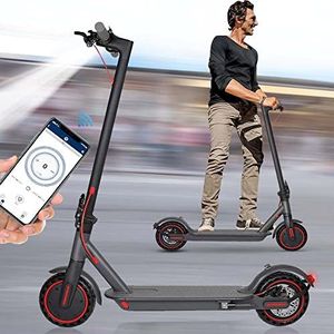 PLAYBIK Elektrische step met motor van 350 W, maximumsnelheid van 25 km/u, autonomie tot 30 km, elektrische step met banden van 8,5 inch, elektrische voor volwassenen met app ter besturing