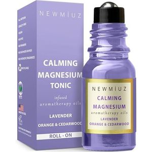 Calm Magnesium Roller Lavender Orange Cedarwood Essential Oil Roll On Calming Aromatherapy Self Care Stress Relief Destress Stocking Stuffers