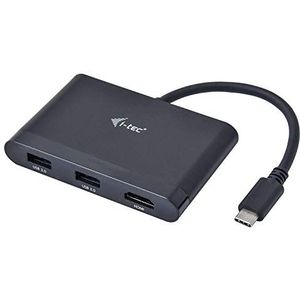 i-tec USB-C Reizen Docking Station 4K met Power Delivery 60W, 1x HDMI 4K/30Hz 2x USB 3.0 1x USB-C voor Windows MacOS Linux