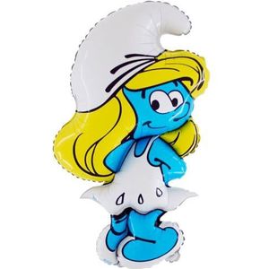 BBS Folieballon 'Die Smurf' (Smurfin) - 1 stuks - Blauw - Mylar Ballon - Smurfen - Verjaardag - Kinderen