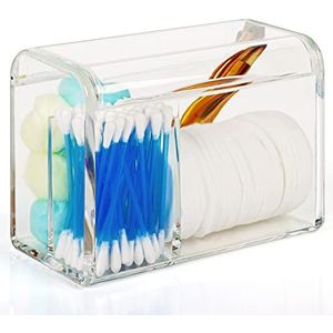 Belle Vous - 3 Compartimenten Badkamer/Make-up Organiser - Doorzichtig - Acryl Plastic