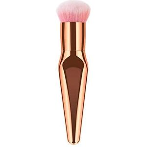 Poeder Minerale Borstel Make-up Borstel Platte Top Losse Kabuki Cosmetische Borstels Perfect Voor Het Mengen Van Vloeibare Crème Rose Gouden 1Pc