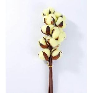 Eenkleurig gesimuleerd katoenen boeket, vakantiecadeau, bloemstuk en bloemproducten - Melkeend geel