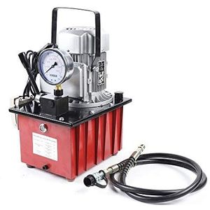 Elektrische hydraulische pomp, 220 V, 750 W, 1400 rpm, elektrisch aangedreven hydraulische pomp met voetschakelaar, hydraulisch aggregaat met handmatig ventiel, hydraulische krik voor auto