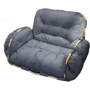 FZDZ —Converteerbare opvouwbare slaapbank, tatami sofa stoel met extra grote armleuningen, moderne zachte comfortabele stoffen vloer en futon bank, slaapstoel roze-eenpersoons (kleur: blauw, maat: