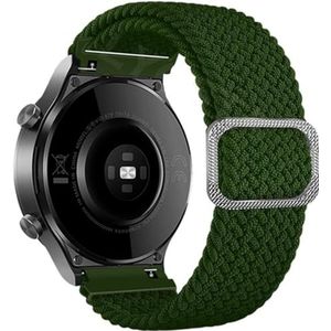 dayeer Gevlochten bandjes voor Ticwatch Pro 3 GPS 2020/GTX/E2/S2 Smart Horlogebanden Vervanging Sport armband (Color : Green, Size : For TicWatch)