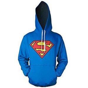 Superman Shield Logo Trui met capuchon blauw S