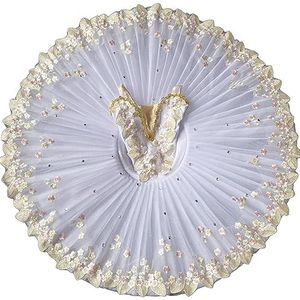 Professionele Ballet Tutu Meisjes Platter Pannenkoek Tutu Ballerina Feestjurk Ballet Danswedstrijd Kostuum,A1,140