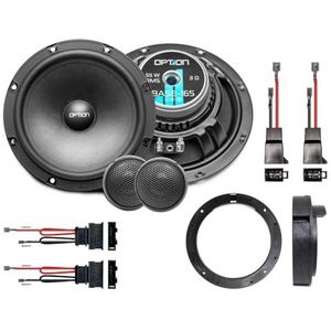 Option Luidspreker 16,5 cm compatibel met VW Polo (type 9N) - Plug & Play luidspreker - 2-weg Compo
