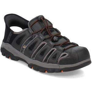 Skechers USA Men's Men's Tresmen-Norvick Fisherman Sandal, Black, 14