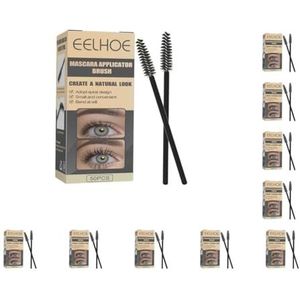 10 Set 50 Stuks Wimper Mascara Borstels Voor Wimpers Extension Levert Salon