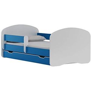 Happy Babies BDW NIEUW kinderbed met 2 ligvlakken en 2 matrassen dubbel bed 200x90 blauw - voor meisjes en jongens tienerbed || kostenverzending ||**